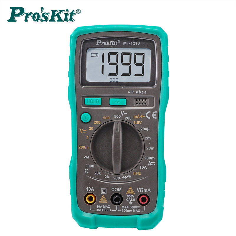 台湾宝工Pros'kit  MT-1210-C 经济型数字万用表 万能电表 数显表