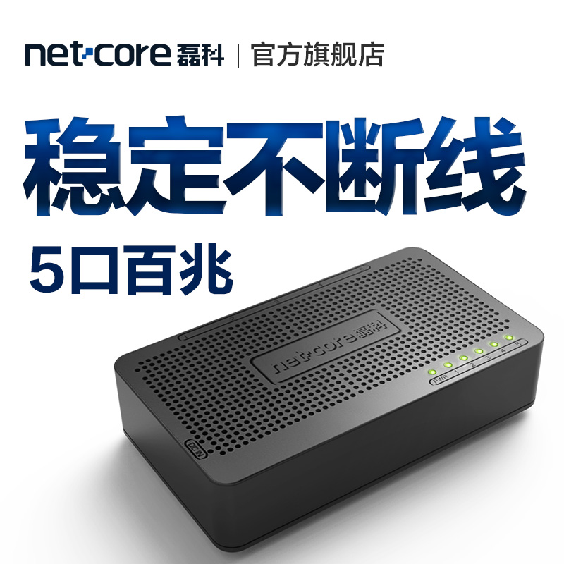 磊科NS105D宽带网络交换机 5口以太网交换器分流器百兆网线分线器