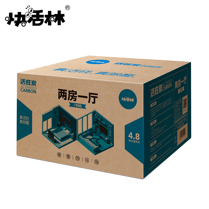 快活林活性炭包去甲醛新房家用竹炭包除甲醛二房一厅碳包去味套餐