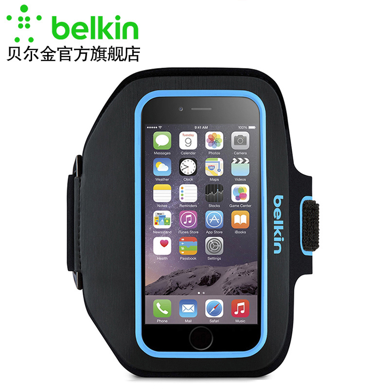 贝尔金苹果iPhoneSE 5跑步健身运动臂带袋腕包手机保护套外壳防汗