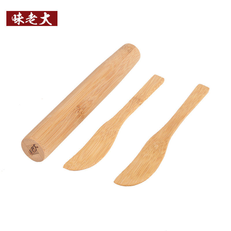 味老大 家用竹制水饺棒手工包餃子器创意用品diy厨房小工具套装