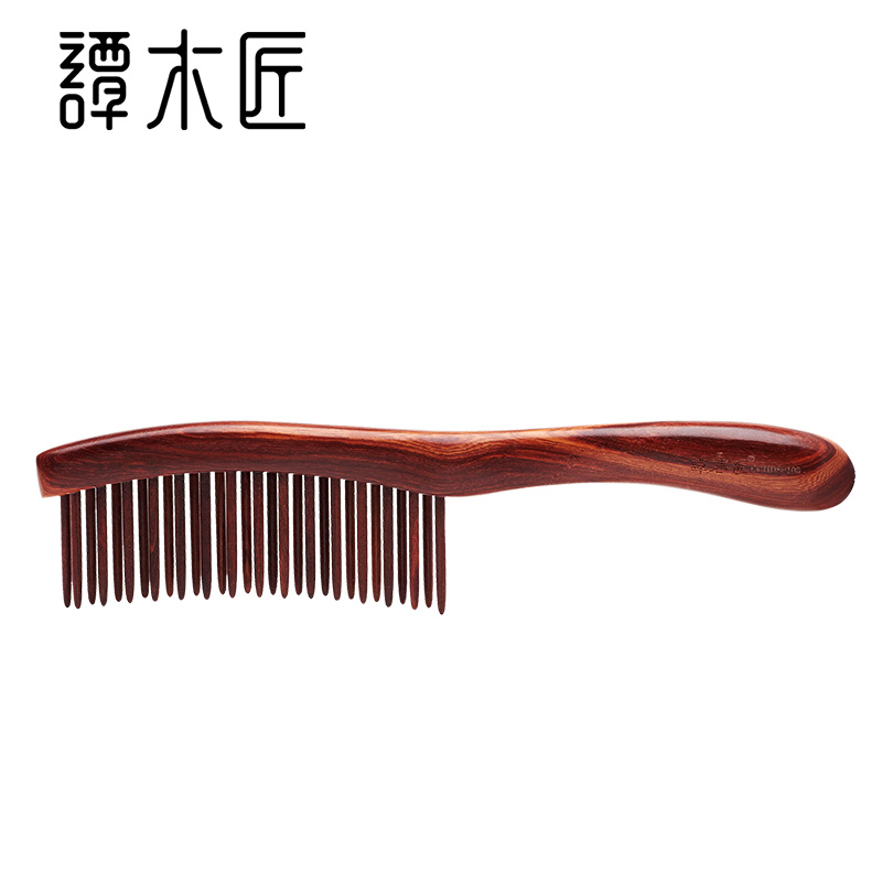 谭木匠 CCHDS0103 插齿梳 木梳子 创意生日礼物 送女生 卷发梳