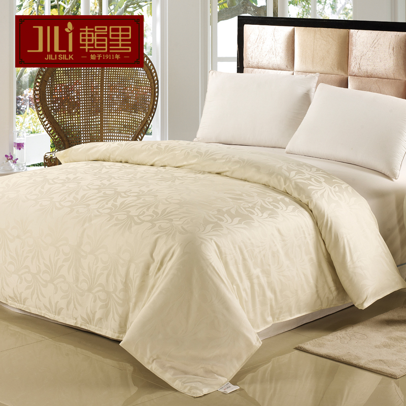 辑里全棉纯色贡缎被套纯棉高密度提花被罩套单人双人床上用品单件