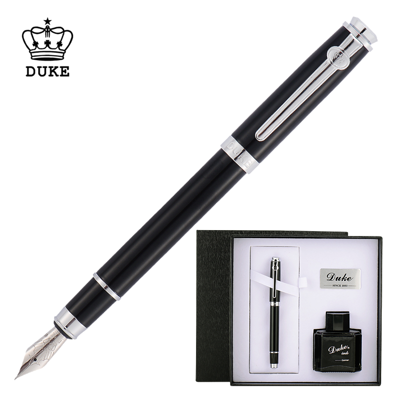 公爵Duke钢笔艺术书法美工笔艺术笔碳纤梅塞尔黑有光钢笔礼盒装