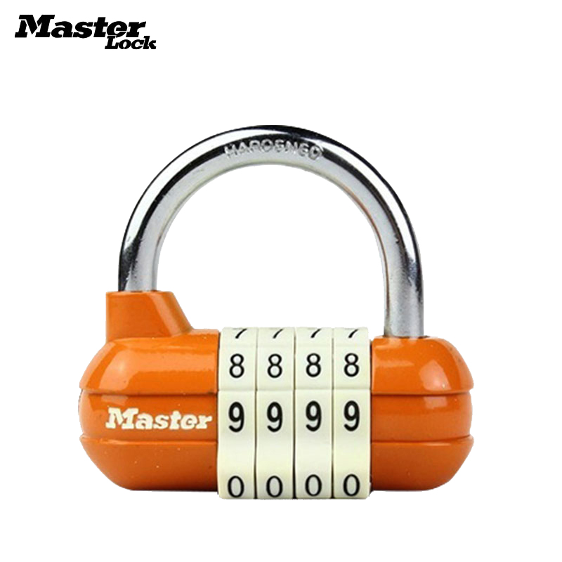 美国master玛斯特锁头大门防盗锁具防盗密码锁健身房更衣柜子挂锁