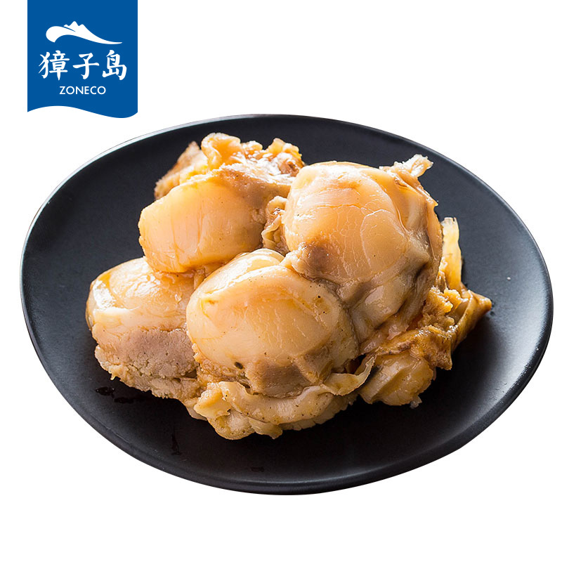 獐子岛海鲜零食鲜味虾夷全贝大连特产即食扇贝香辣味海味休闲小吃