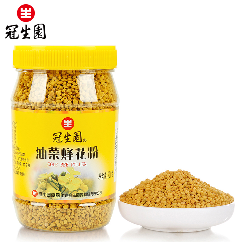 冠生园油菜蜂花粉200g 原生无破壁农家自产原材