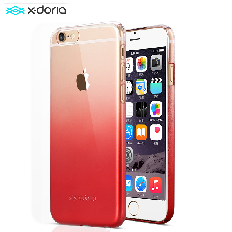 xdoria iPhone6plus手机壳渐变色透明 保护壳苹果6s保护套 5.5寸