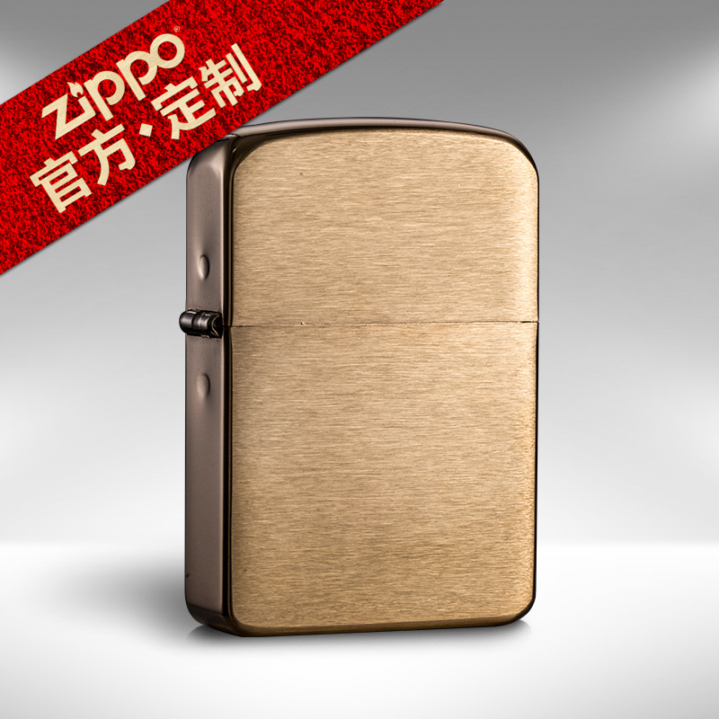 美国原装正品zippo芝宝打火机 拉丝黄铜复刻1941B 正版支持定制