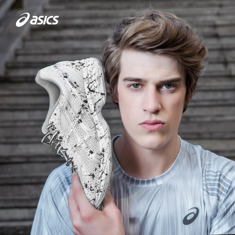 ASICS亚瑟士跑步鞋小白鞋男鞋MAVERICK缓冲跑鞋运动鞋T20XQ-0001