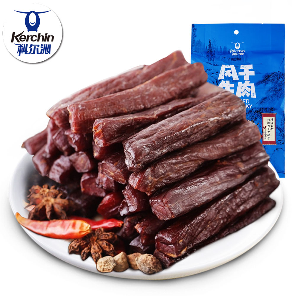 牛肉干 内蒙古科尔沁手撕风干牛肉干 休闲零食特产包邮香辣五香