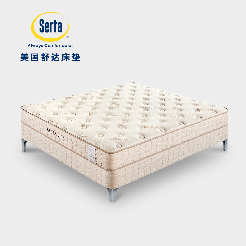 Serta美国舒达床垫 SL02-1乳胶床垫 弹簧床垫1.5m床席梦思1.8米硬