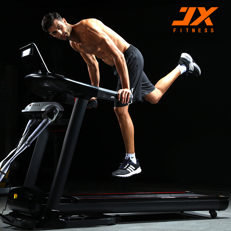 JX家用款小型静音跑步机折叠多功能软跑板运动健身电动跑步机