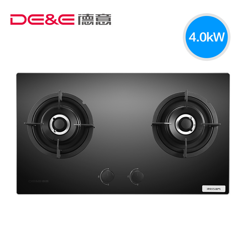 DE＆E/德意 713B燃气灶煤气灶天然气灶液化气灶嵌入式灶具【厂送