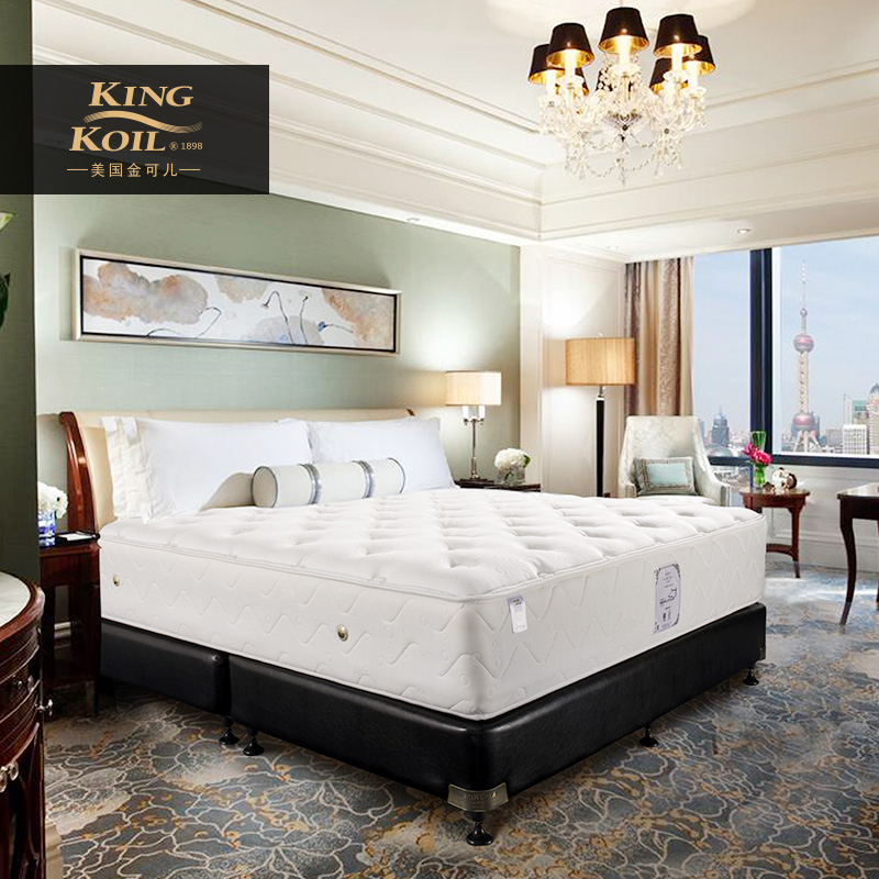 金可儿床垫 席梦思乳胶床垫1.5米1.8米 独立弹簧软硬五星床垫锆明