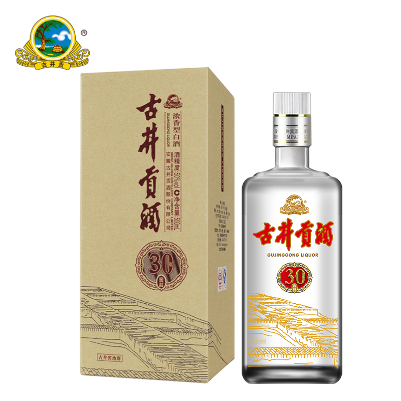 【酒厂自营】古井贡酒 50度30窖龄酒500ml  浓香型白酒