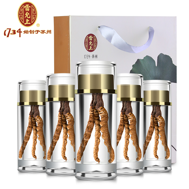 雷允上冬虫夏草礼盒5g每克4根虫草正品西藏那曲冬虫草滋补品